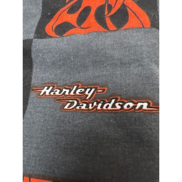 Harley Davidson Flames 83x17 Inch Window Valance motorcycles curtains lot of 2 - Picture 6 of 7